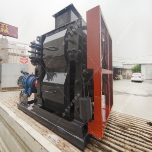 客戶定做4PGT0404小型四輥破碎機(jī)發(fā)貨圖片 發(fā)往山東