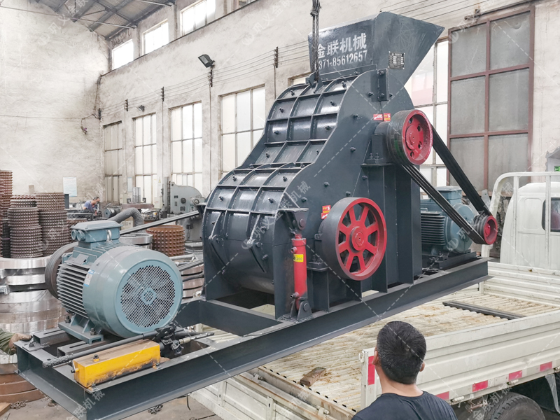 SCF1100X1000大型雙級粉碎機發貨圖片_發往甘肅平陽_破碎煤矸石